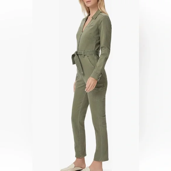 Paige Jolie Longsleeve Cotton Blend Jolie Jumpsuit Size 2 - Picture 6 of 8